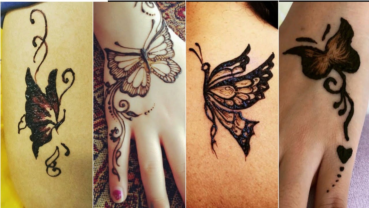 Henna Butterfly Tatto Design