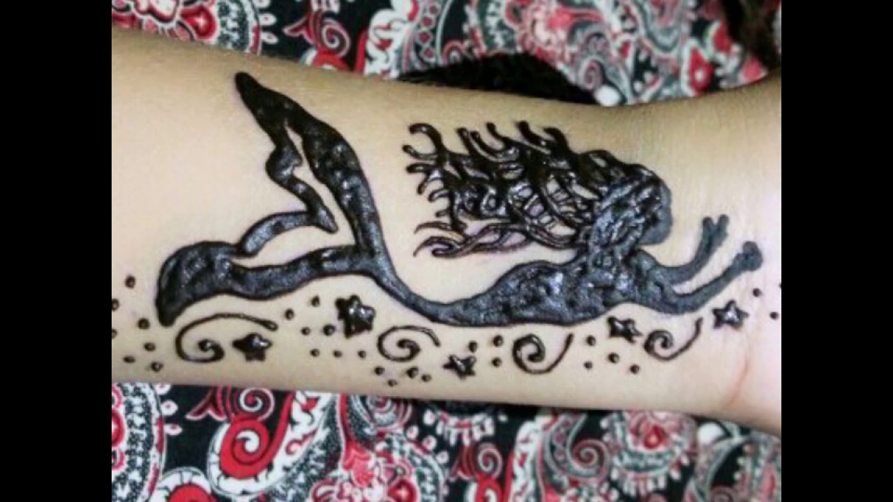 Henna mermaid design
