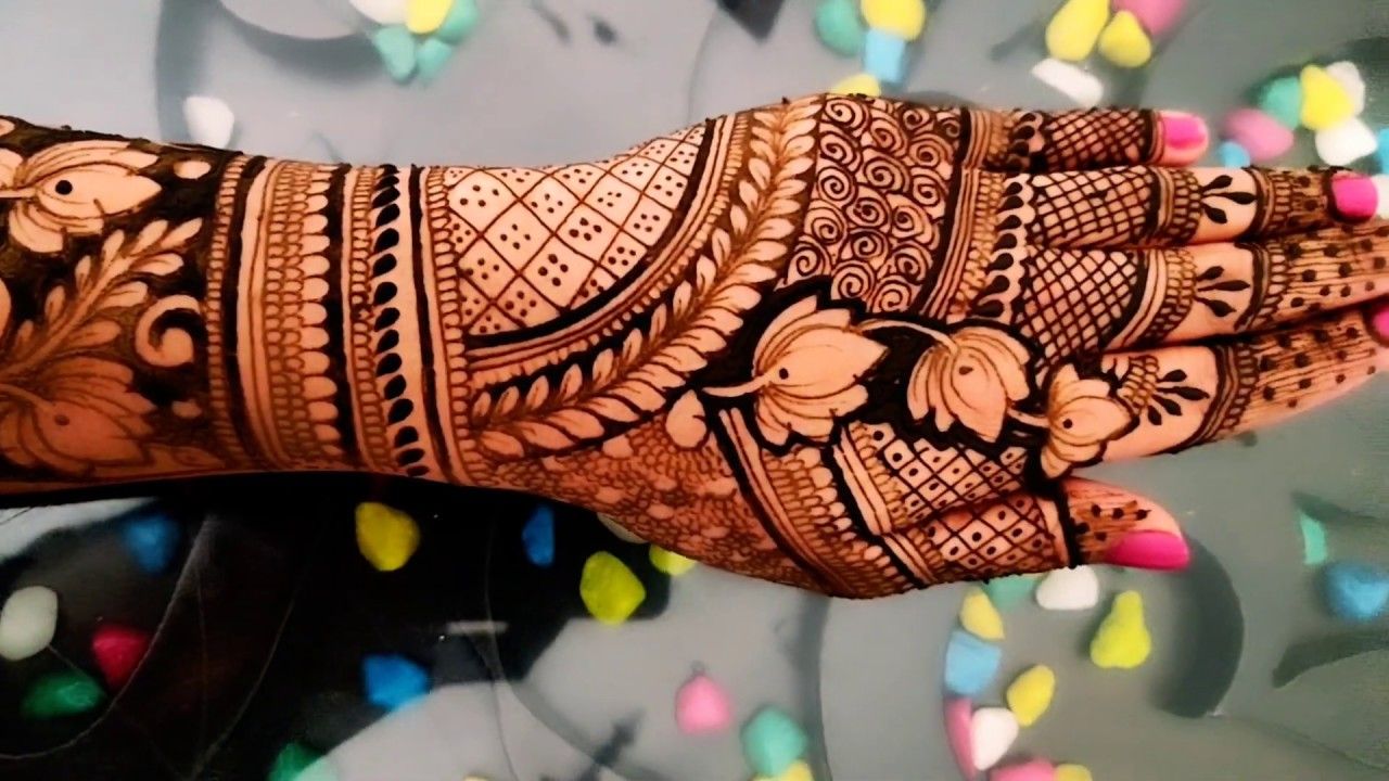 Bridal Mehndi Front Hand Design