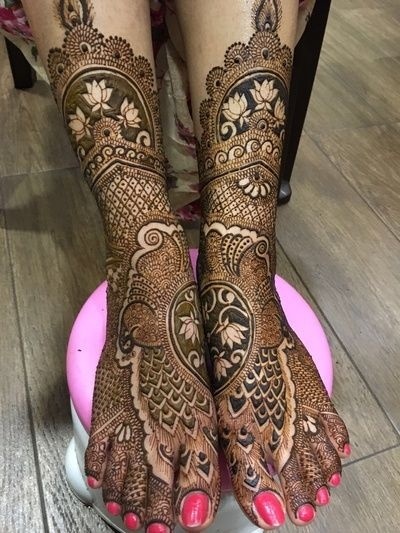 Leg Mehndi Latest Designs For Bride