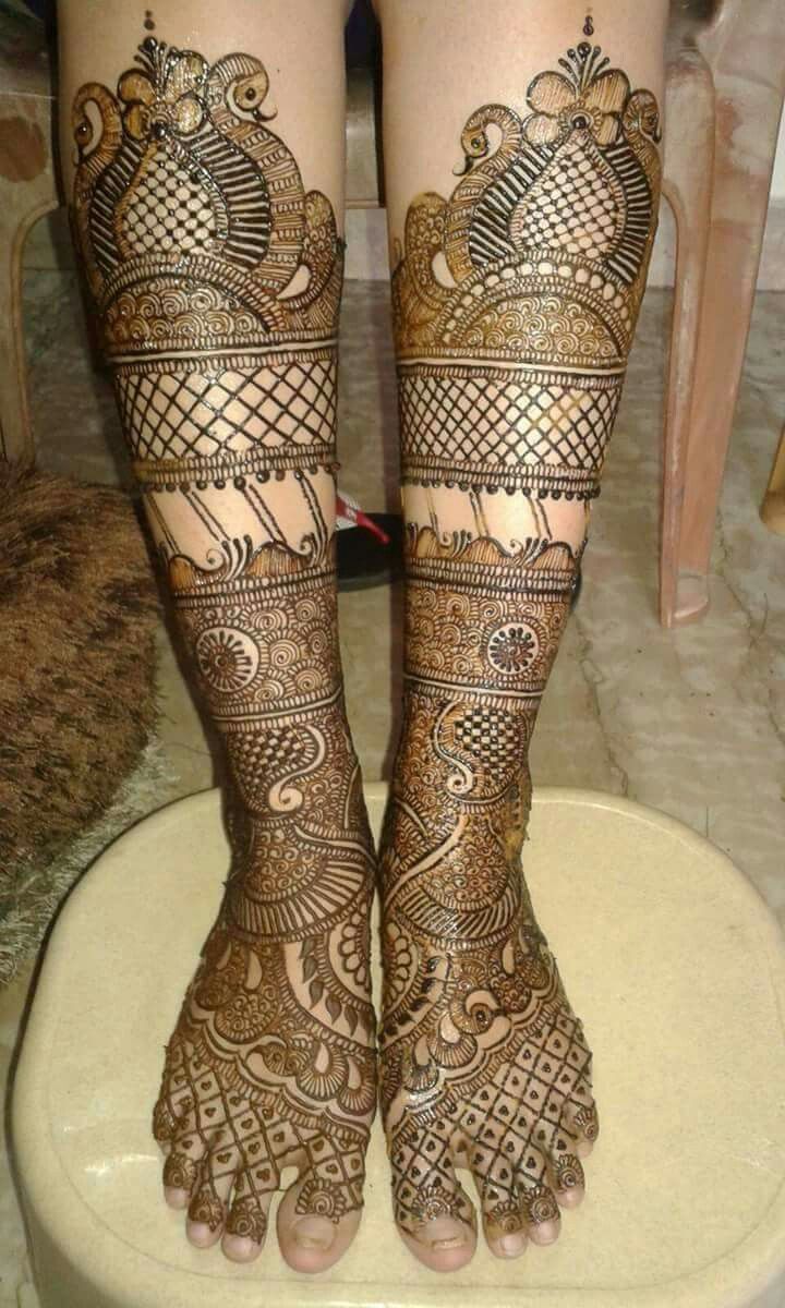 Legs latest Mehndi Designs