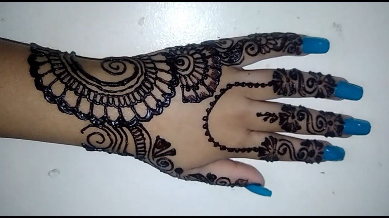 Mehndi Designs For kids Front Hand