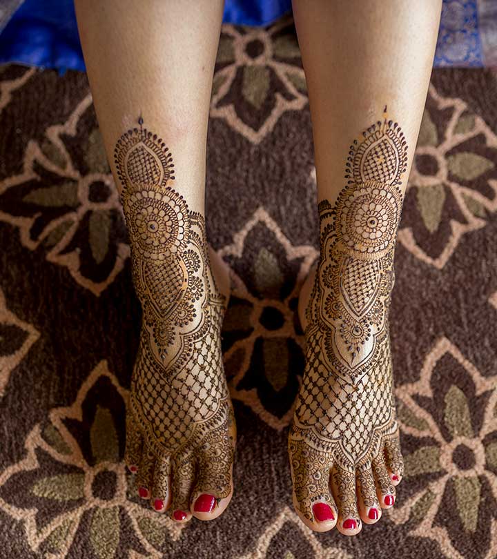 Simple mehndi designs for legs