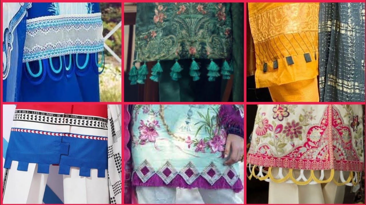 New Kameez with Daman Designs For Ladies