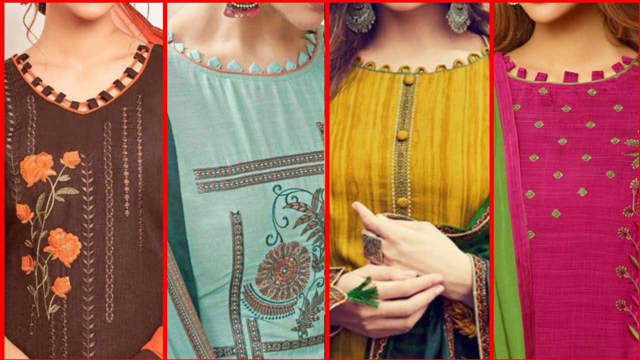 Neck Designs For 45+ Pakistani Suits Designs - Latest Latest Neck Design .....