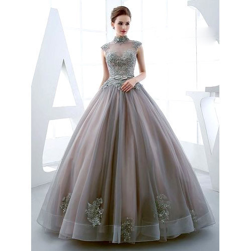 Stylish Party Wear Gown dress for Girls with Purse-atpcosmetics.com.vn