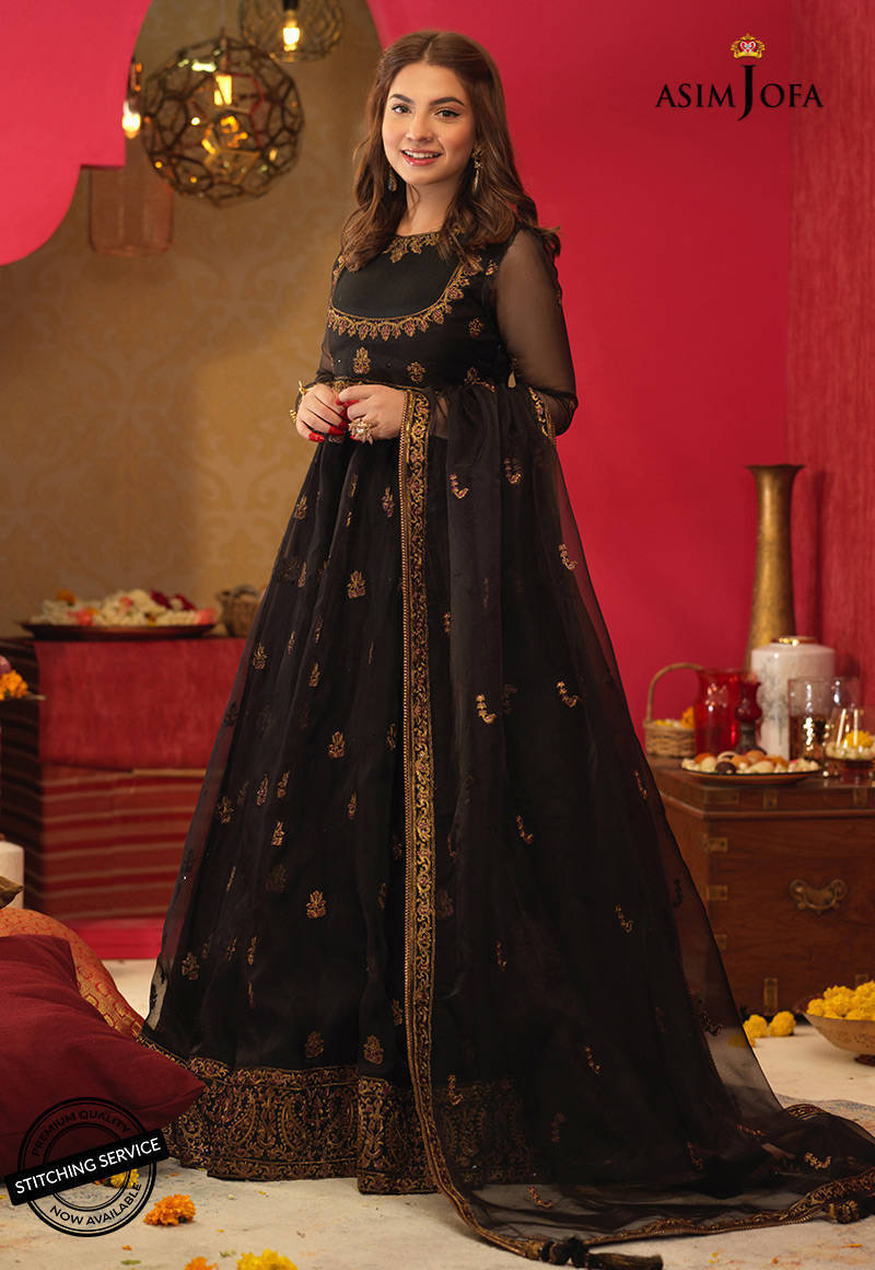 Embroidered organza 3 pc suit