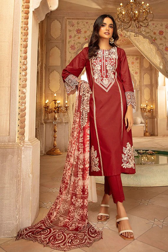 embroidered suit 3 PC