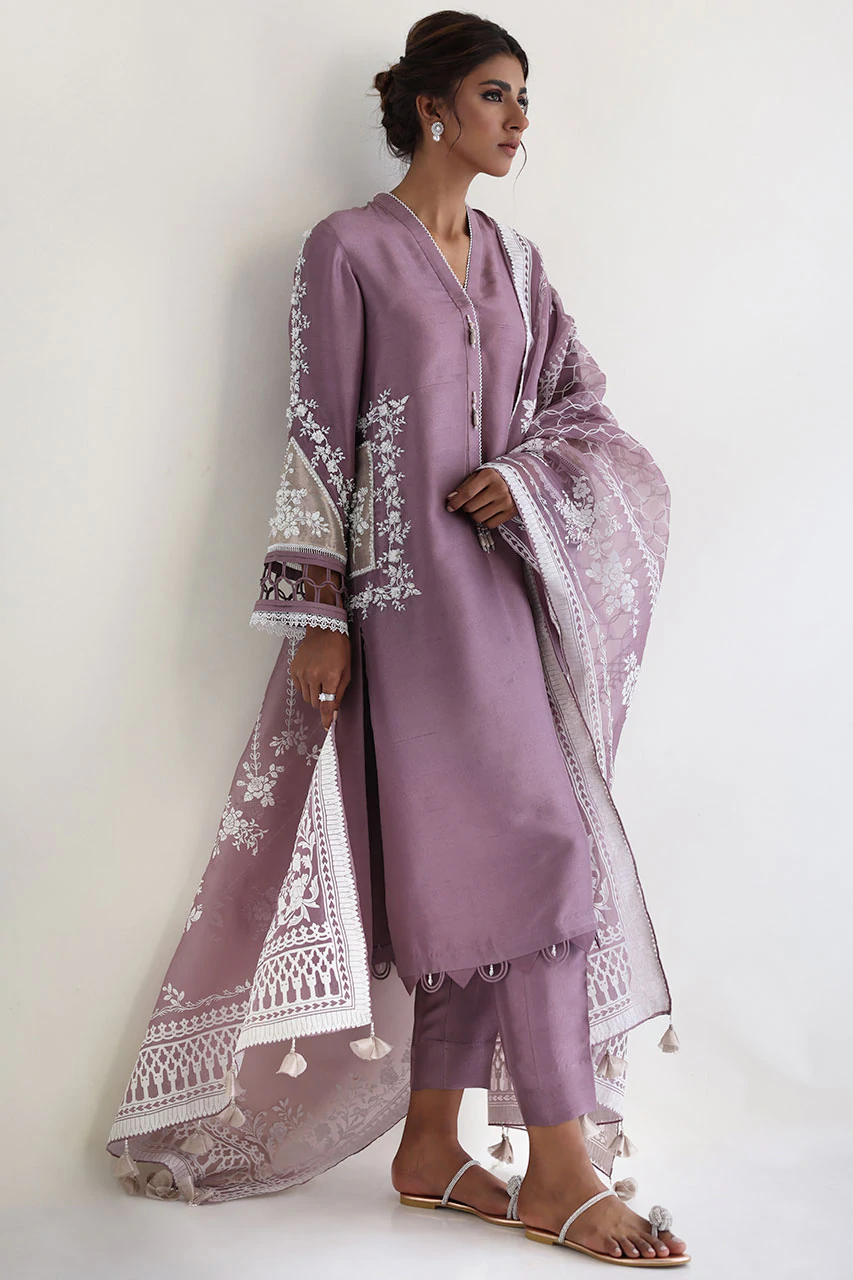 pure silk printed 3 pc suit