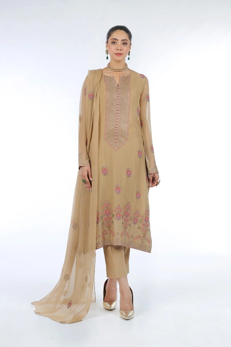 Embroidered And Embellished Chiffon 