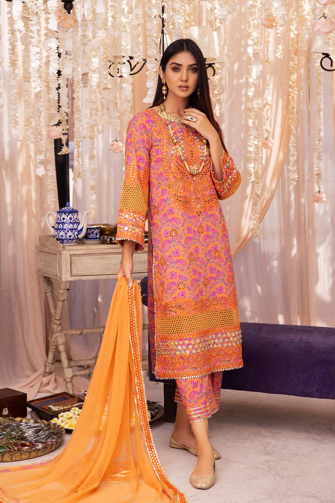Luxury Embroidered 3pc suit